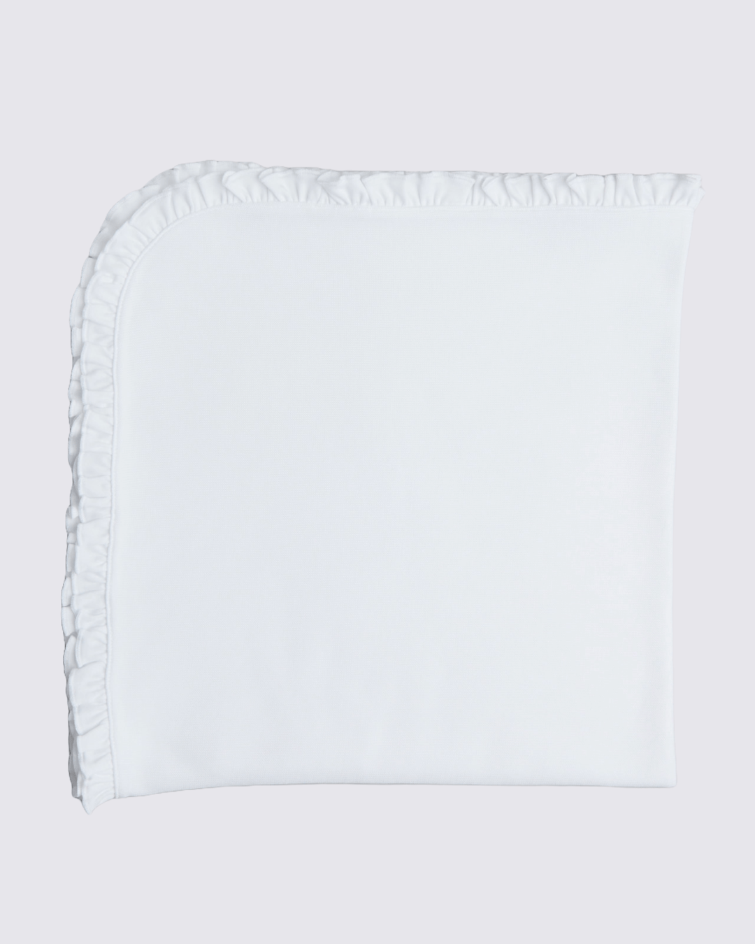 Interlock Pima Baby Blanket Moonligth- White