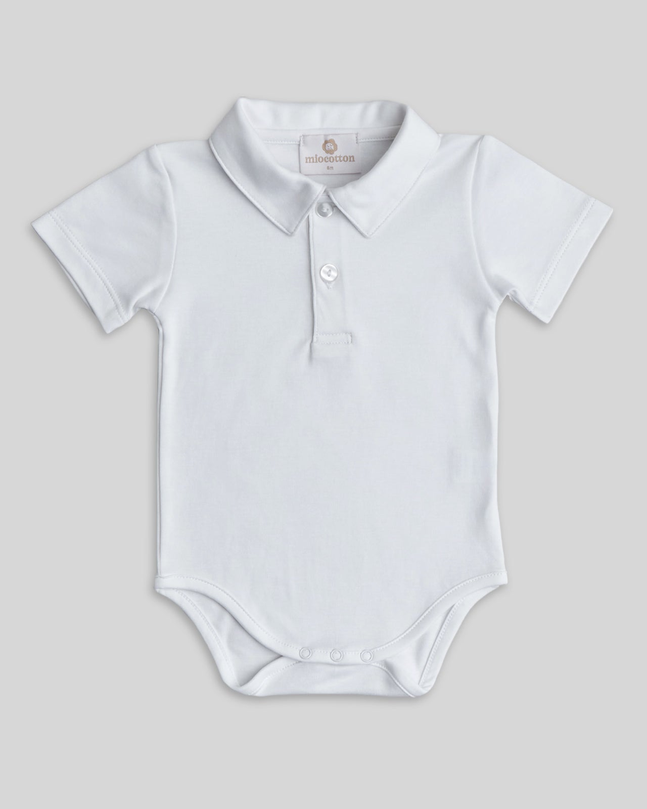 Essentials bodysuit in white, comfortable and breathable
