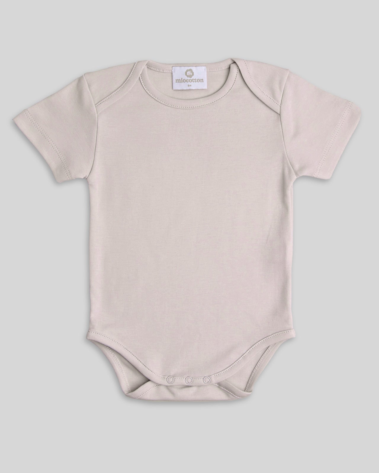 Nude bodysuit in pima cotton, soft and cozy for baby girls