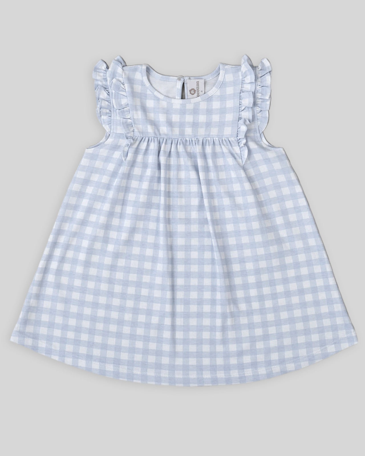 Aurelia Dress - Pima Cotton Blue Gingham