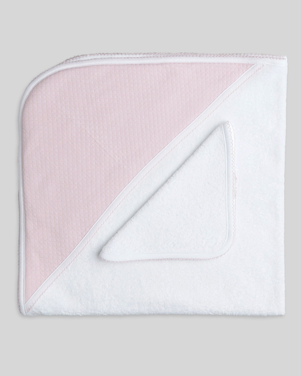 Soft pima cotton baby towels in pink