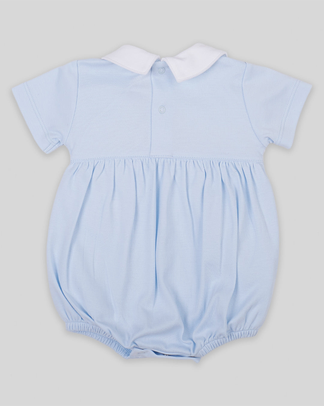 Bubble Joy Baby Boy Pima Cotton Hand Smocked - Blue