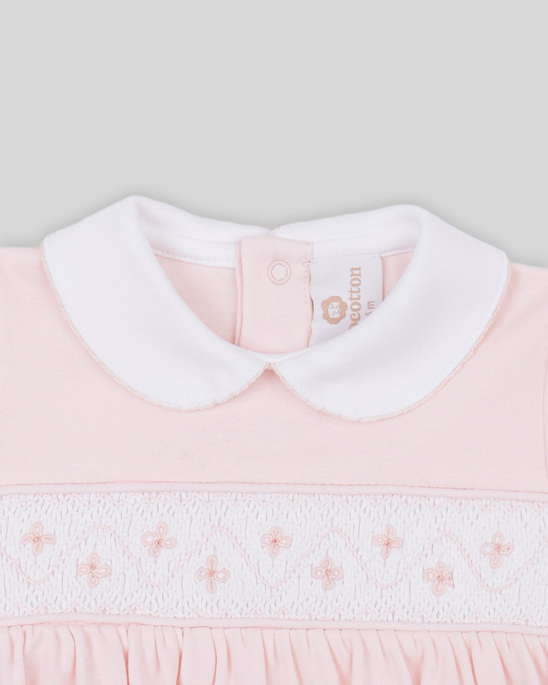 Bubble Agnes Baby Girl Pima Cotton Hand Smocked - Pink