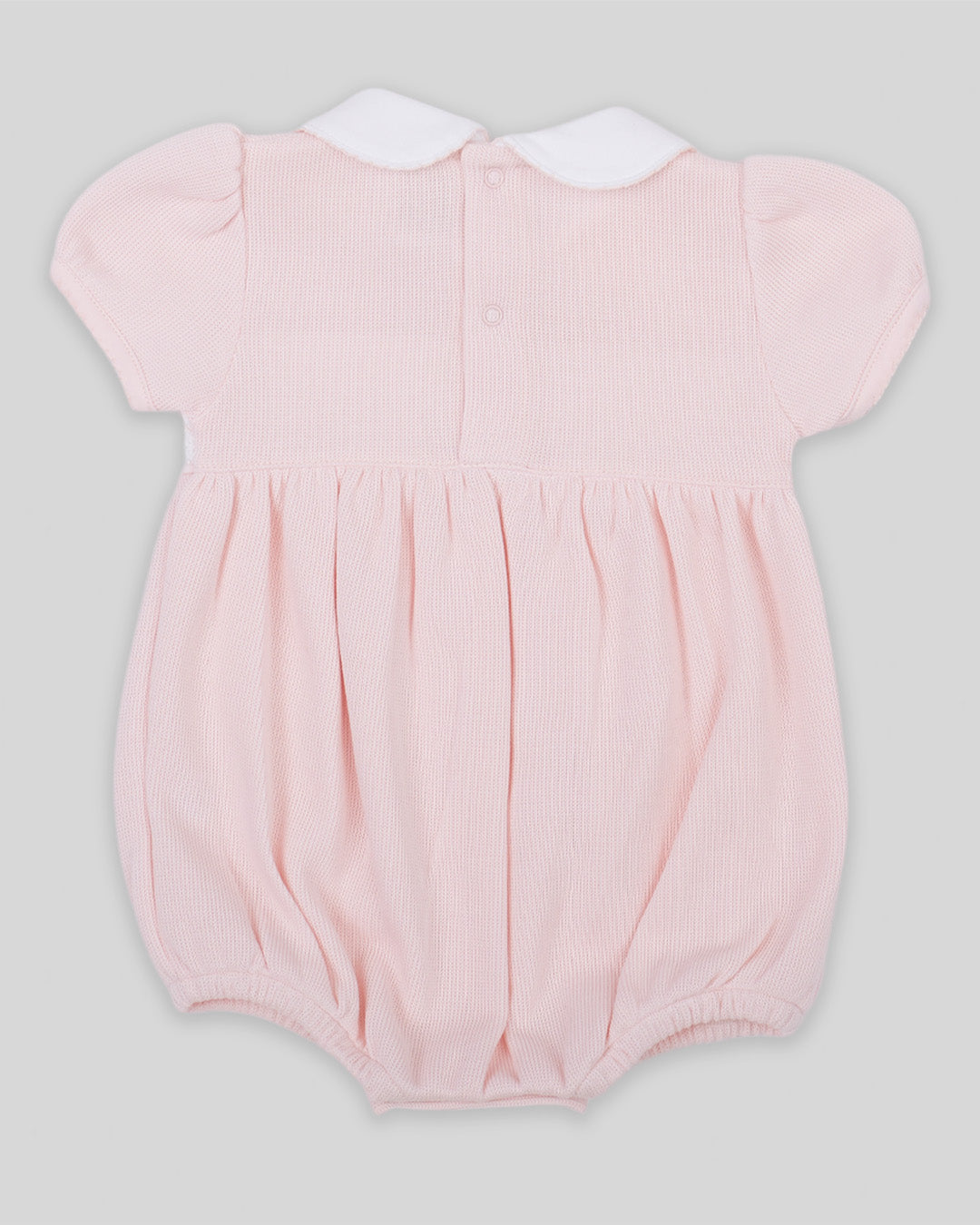 Bubble Emma Baby Girl Special Knit Pima Cotton Hand Smocked - Pink