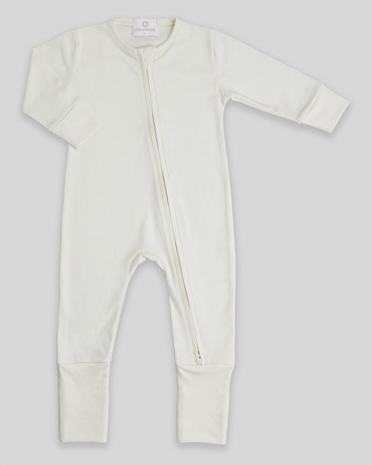 Zipper Romper Mike - Pearl