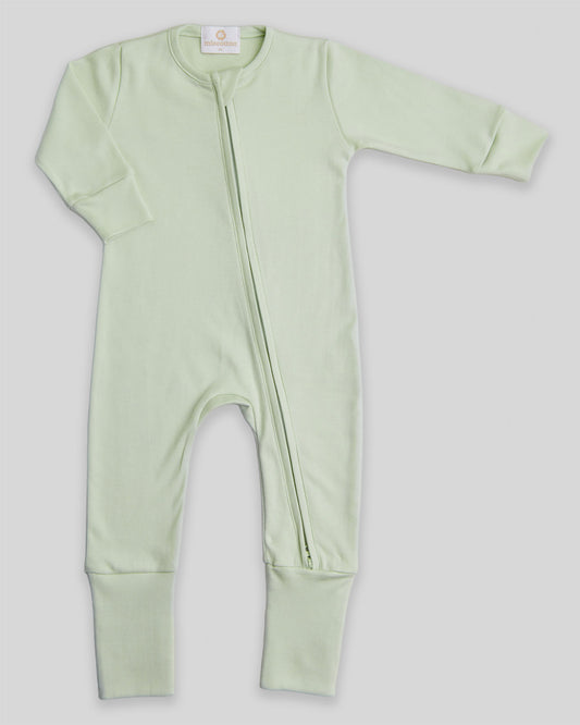 Zipper Romper Mike - Pistachio