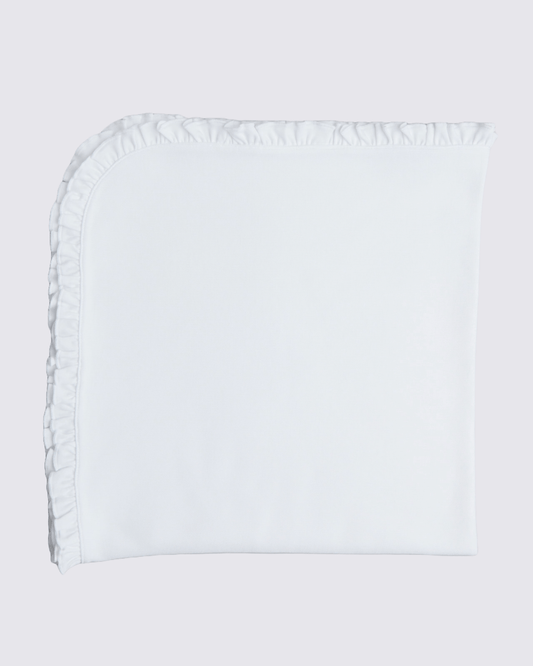 Interlock Pima Baby Blanket Moonligth- White