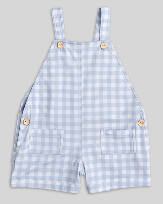 Overol Nico Baby Boy Pima Cotton Gingham - Blue