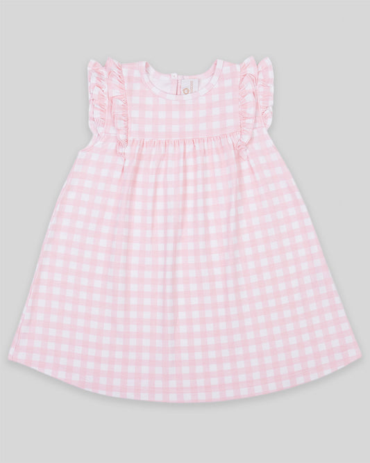 Aurelia Dress - Pima Cotton Pink Gingham