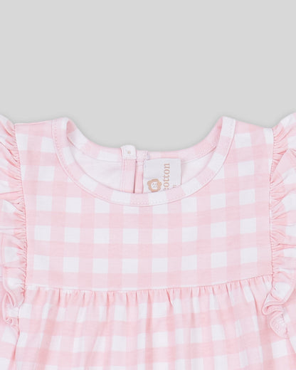 Aurelia Dress - Pima Cotton Pink Gingham