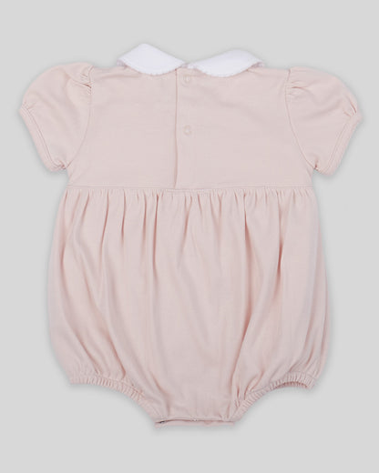 Bubble Calisa Baby Girl Pima Cotton Hand Smocked - Nude