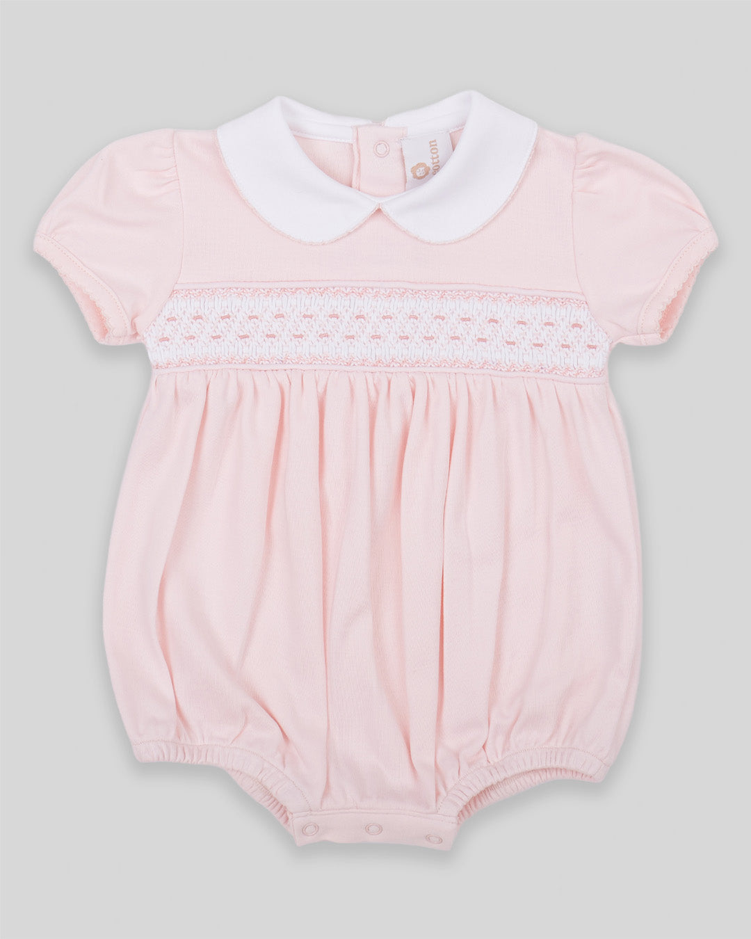 Bubble Daphne Baby Girl Pima Cotton Hand Smocked - Pink