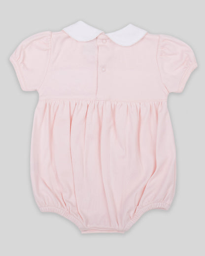 Bubble Calisa Baby Girl Pima Cotton Hand Smocked - Pink